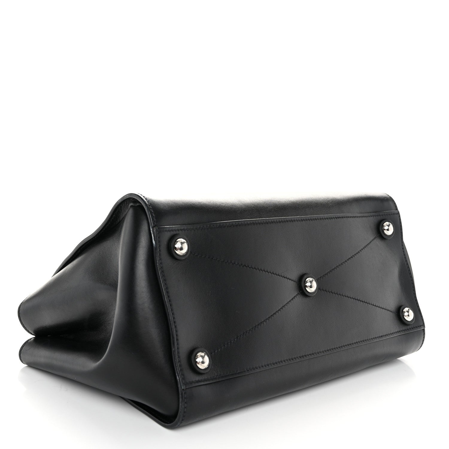 Miu Miu Soft Calfskin Top Handle Satchel Black 4 of 12
