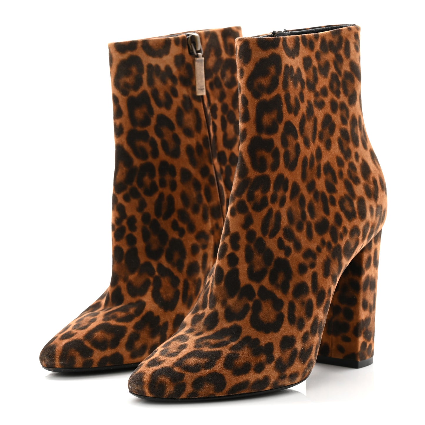 Suede Lou 100 Ankle Boots 38 Leopard