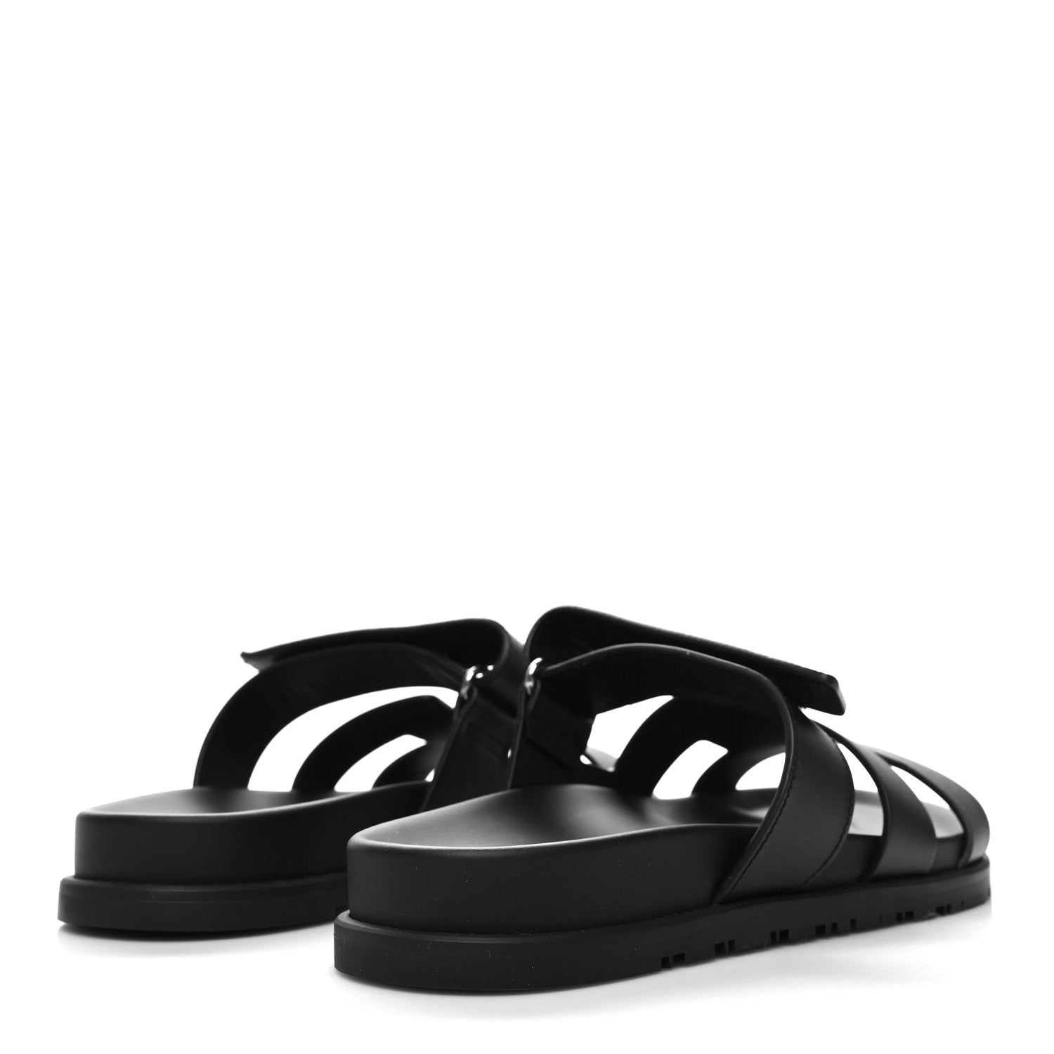 Hermes Calfskin Womens Chypre Sandals 39 Black 4 of 9