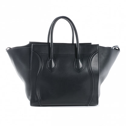 Celine Smooth Calfskin Medium Phantom Luggage Black 4 of 8