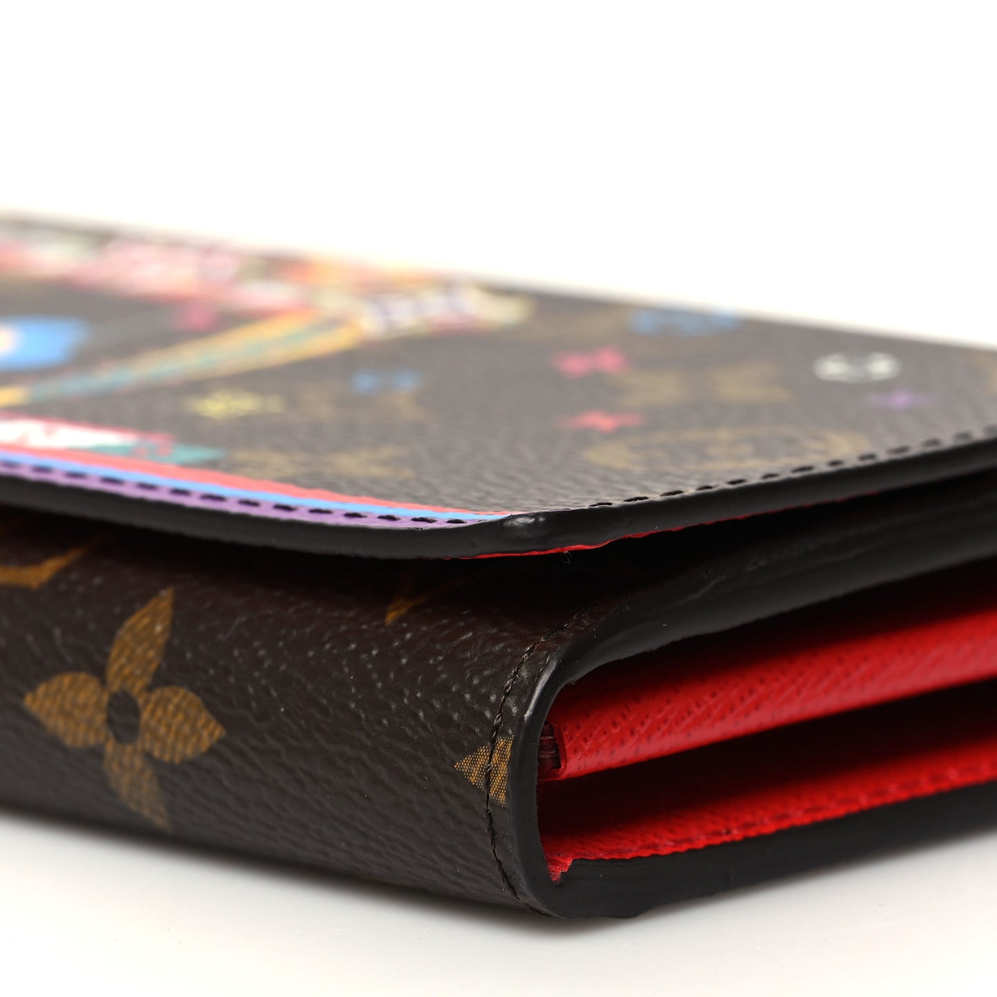 Monogram 2020 Christmas Animation Sarah Wallet Coquelicot