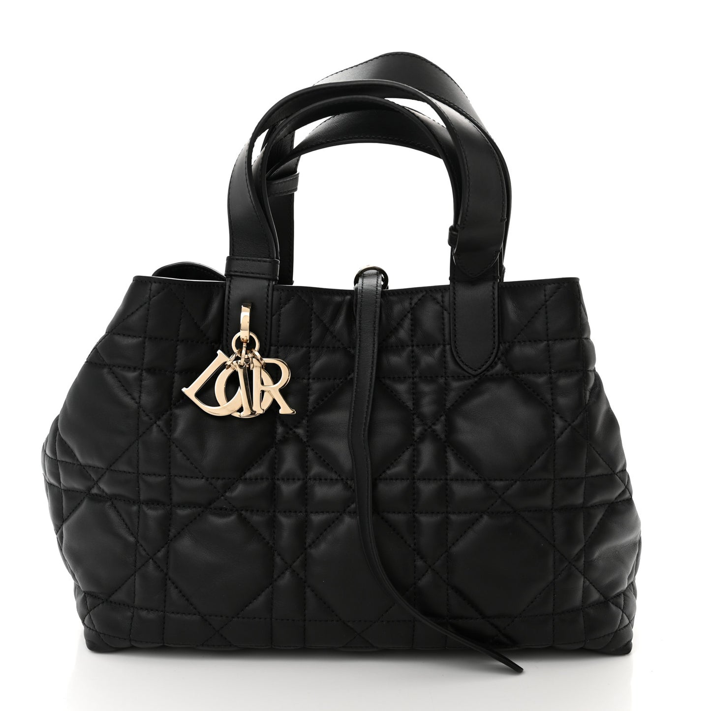 Calfskin Macrocannage Medium Toujours Black