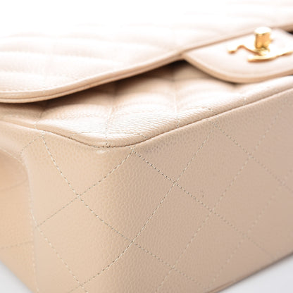 Chanel Caviar Quilted Jumbo Double Flap Beige Clair 11 of 14