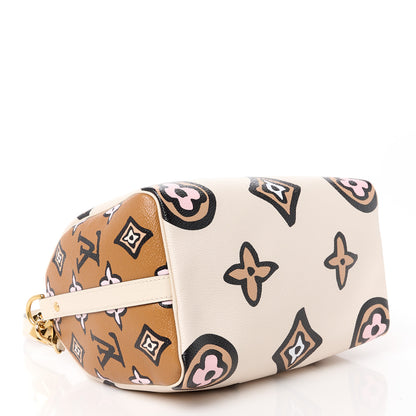 Louis Vuitton Monogram Giant Wild At Heart Speedy Bandouliere 25 Creme 4 of 11