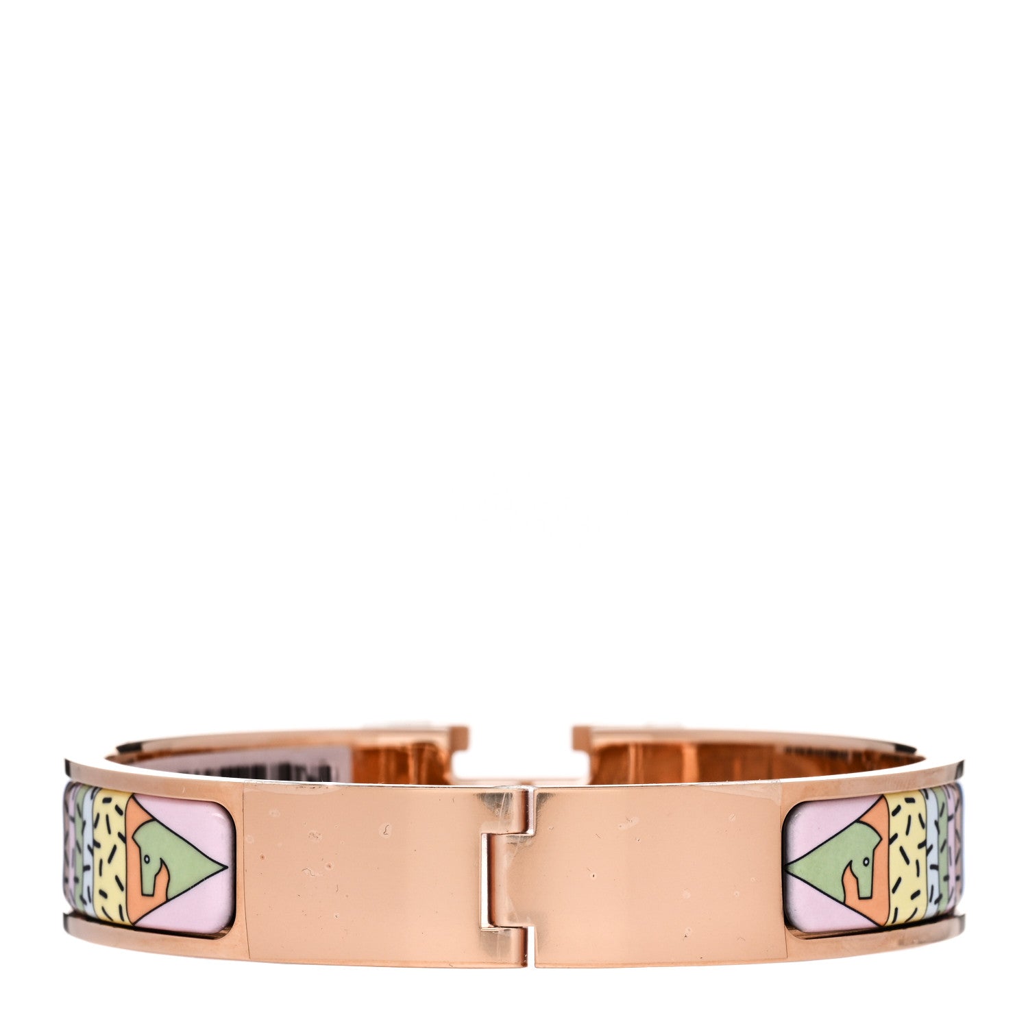 Hermes Enamel Printed Narrow Factory Clic Clac H Bracelet PM Hypno 3 of 4