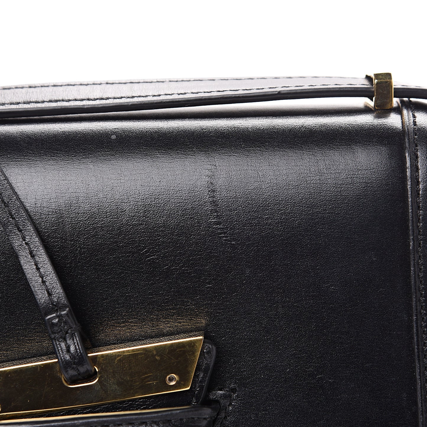 Calfskin Small Barcelona Shoulder Bag Black