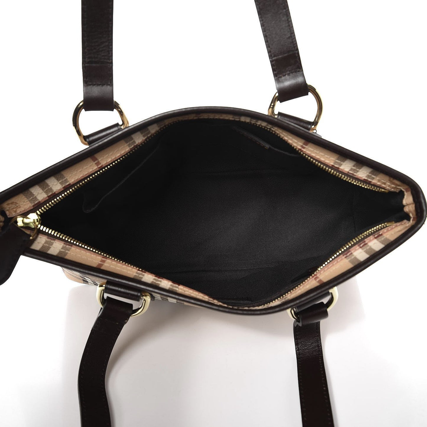 Haymarket Check Medium Regent Tote Chocolate