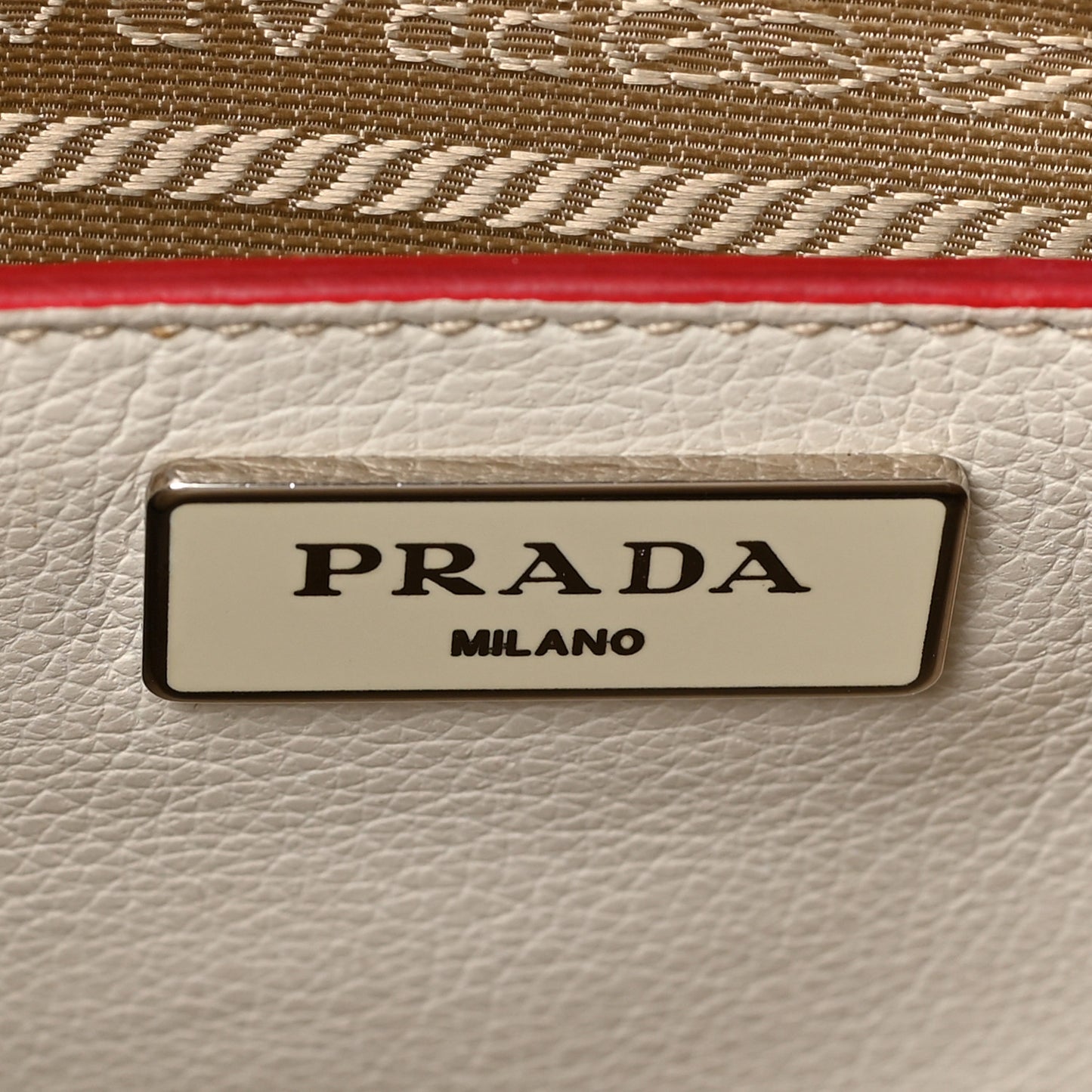 Glace Calf Suede Mini Twin Pocket Tote Talco Rosso