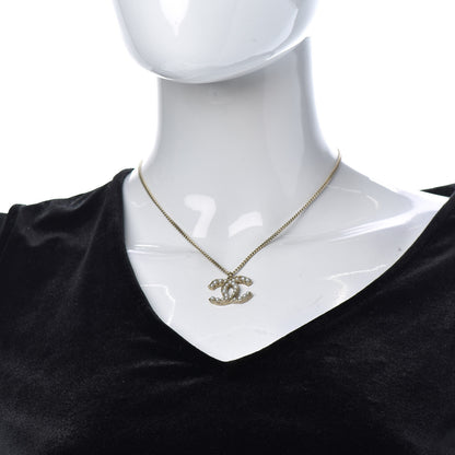 Chanel Pearl CC Pendant Necklace Gold 2 of 5