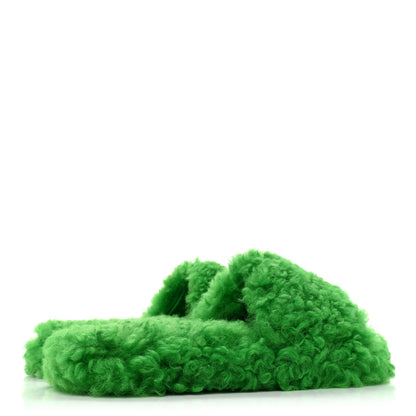 Bottega Veneta Shearling Resort Teddy Slides 38 Parakeet 4 of 6