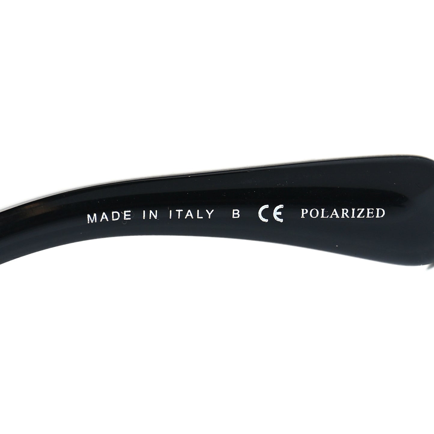 Acetate Strass Polarized Square Sunglasses 5422-B Black