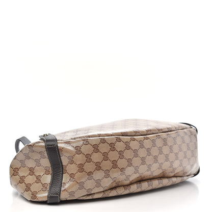 Gucci Crystal Monogram Medium Abbey Shoulder Bag Dark Brown 4 of 9