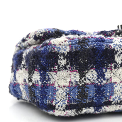 Chanel Tweed Quilted Mini Rectangular Flap Blue Multicolor 8 of 9