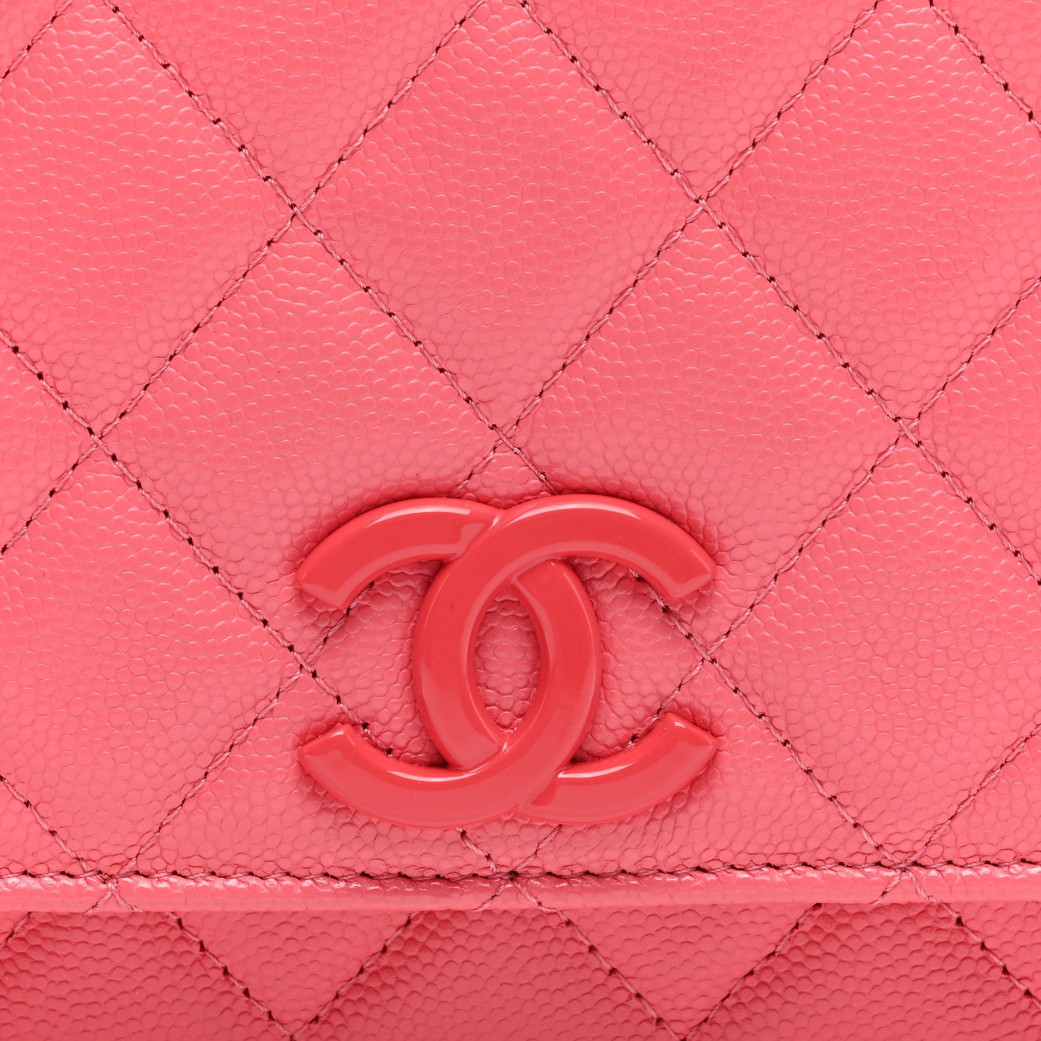 Chanel Caviar Quilted My Everything Wallet On Chain WOC Pink 8 of 10