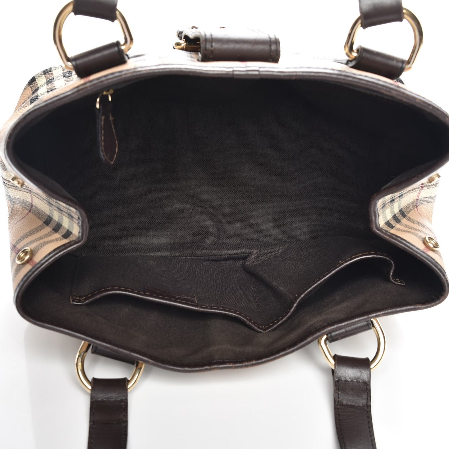Haymarket Check Eden Tote Chocolate