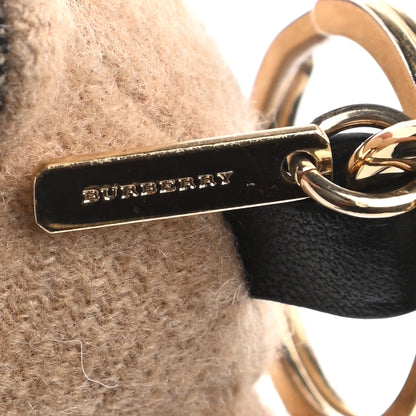 Burberry Cashmere Vintage Check Thomas Bear Bag Charm Camel 3 of 3