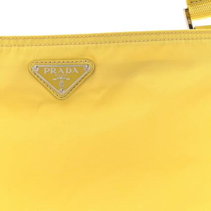 Prada Tessuto Nylon Flat Messenger Bag Light Yellow 7 of 10