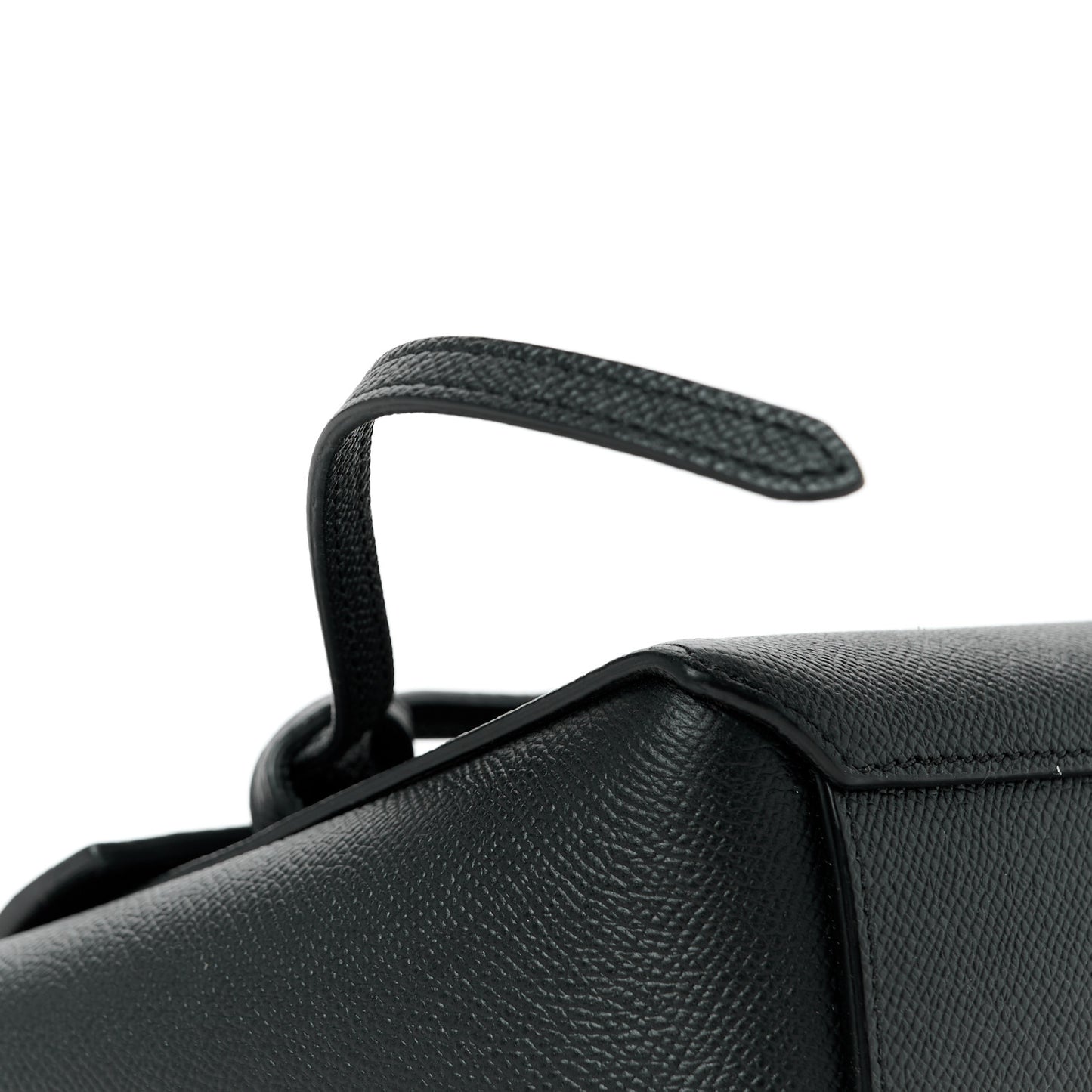 Grained Calfskin Pico Belt Bag Black