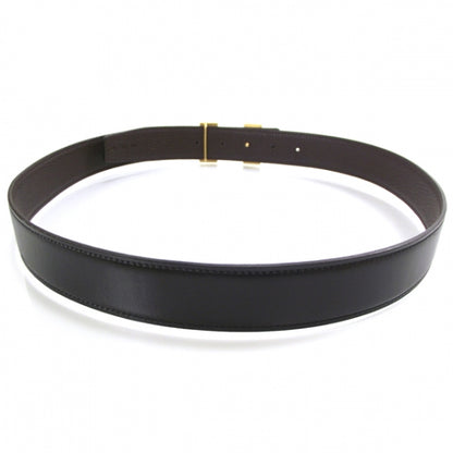 Hermes Leather Reversible Constance H Belt 90 Black and Brown 2 of 6