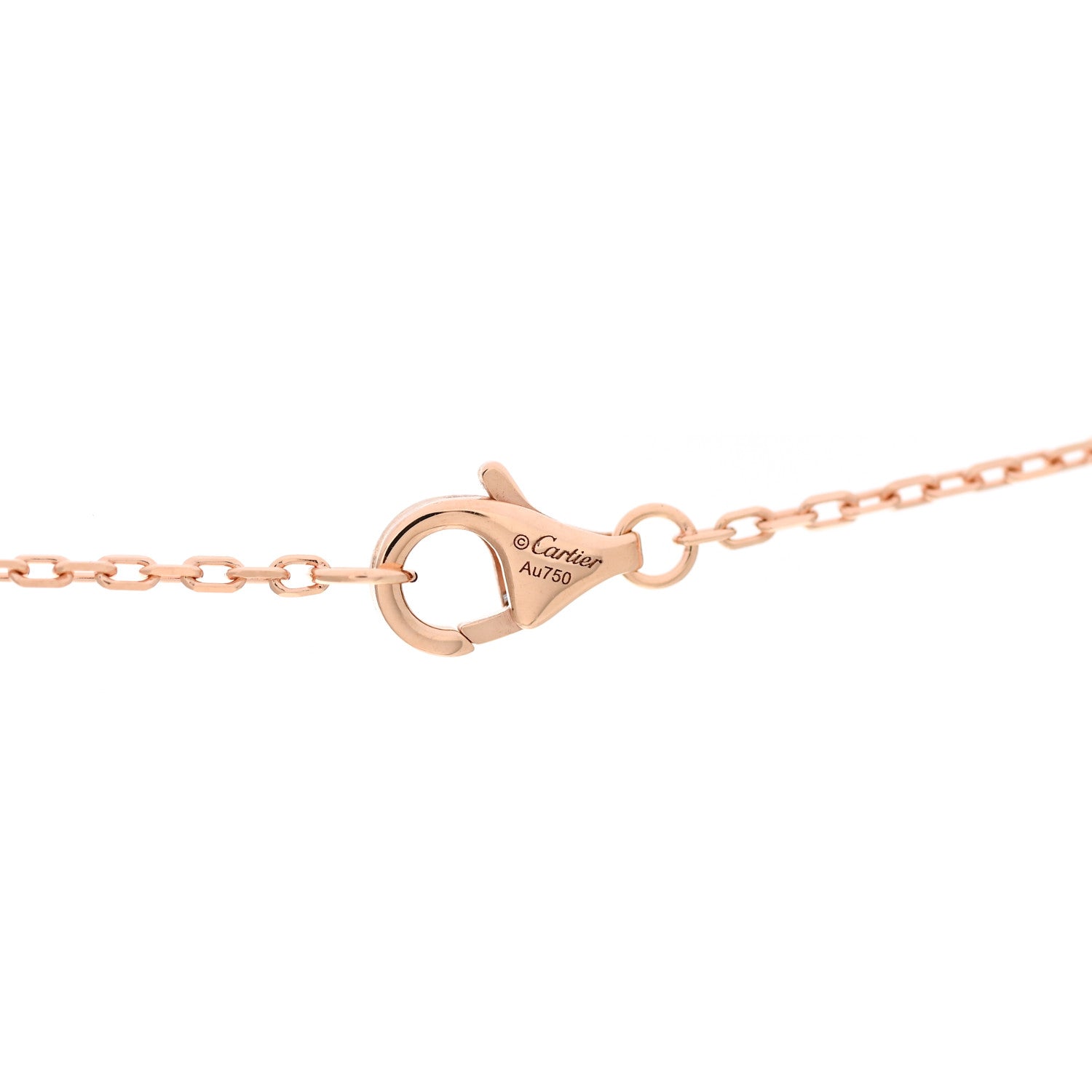 Cartier 18K Pink Gold Diamond Juste Un Clou Pendant Necklace 5 of 6