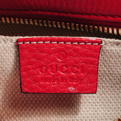 Gucci Pebbled Calfskin Small Soho Disco Bag Tabasco Red 8 of 9