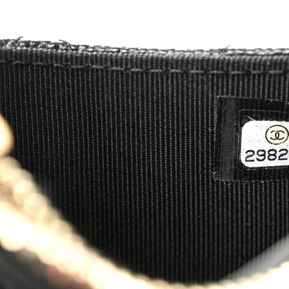 Chanel Caviar Quilted CC Zip Card Holder Black 7 of 8