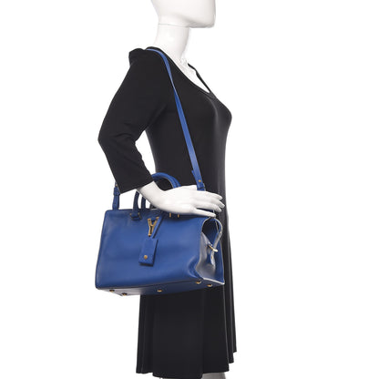 Saint Laurent Calfskin Small Classic Y Cabas Royal Blue 2 of 12