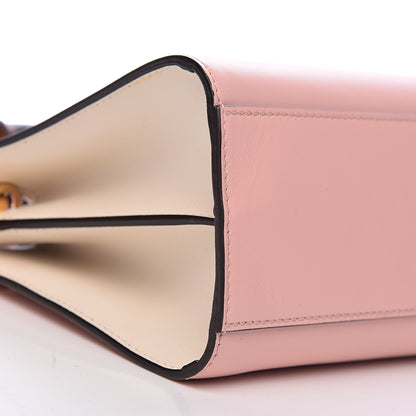 Gucci Nappa Bamboo Web Mini Nymphaea Top Handle Bag Perfect Pink Mystic White 8 of 10