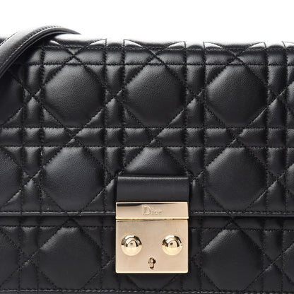 Christian Dior Lambskin Cannage Miss Dior Promenade Pouch Black 8 of 12