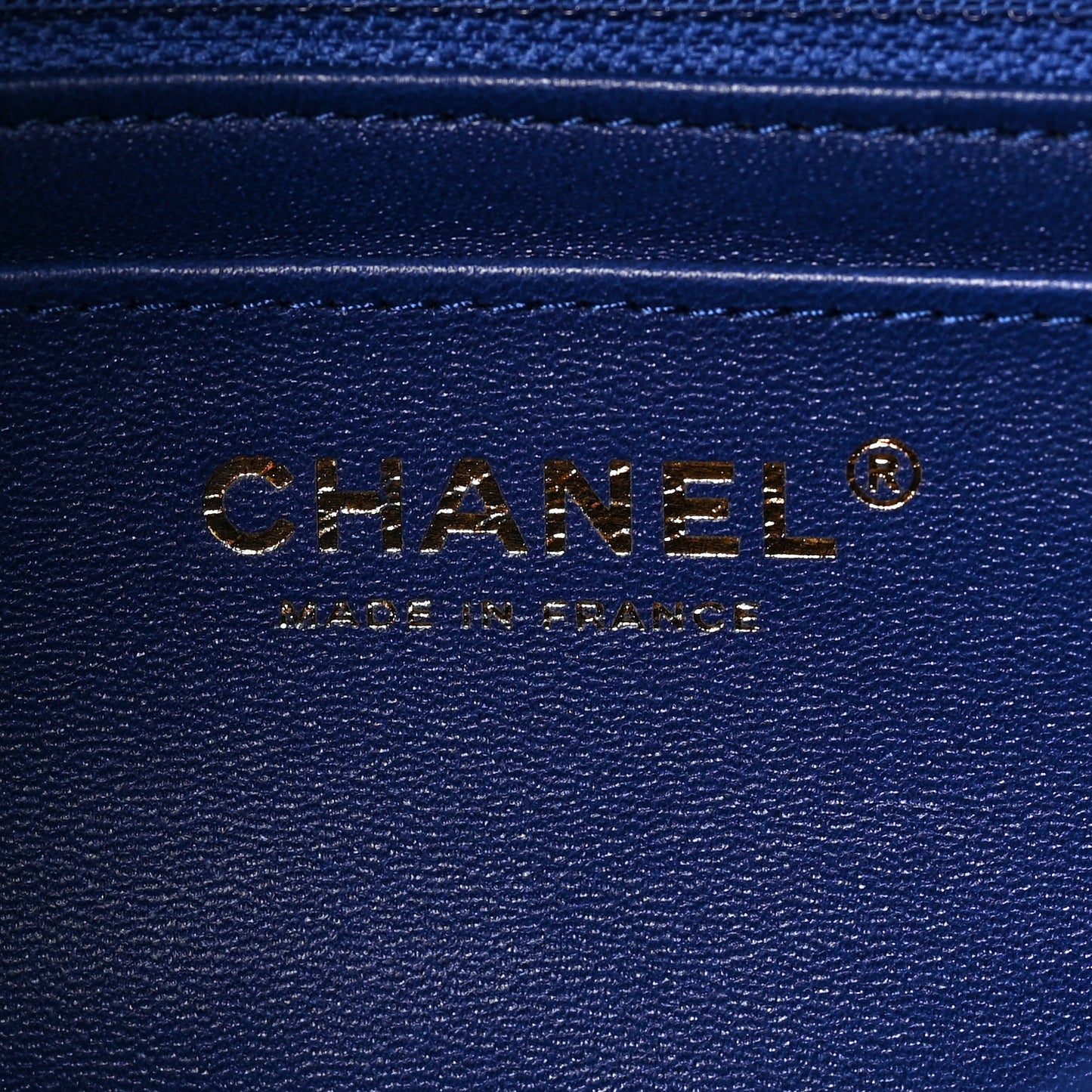 Satin Quilted Mini Rectangular Flap Blue