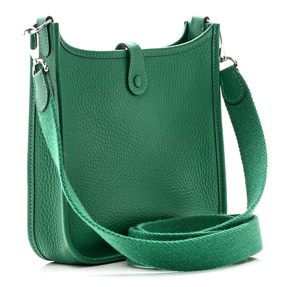Hermes Taurillon Clemence Evelyne TPM Vert Vertigo 3 of 10
