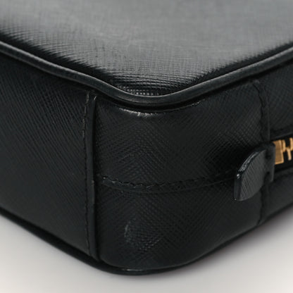 Prada Saffiano Mini Camera Crossbody Bag Black 9 of 10