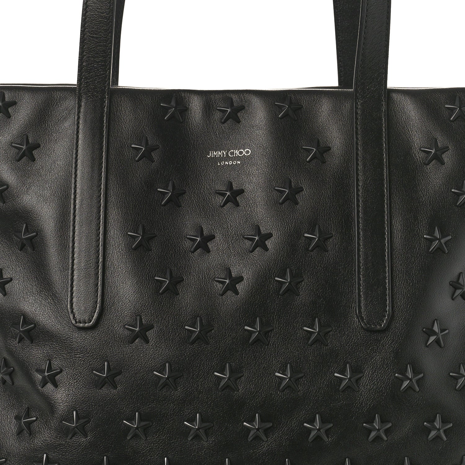 Jimmy Choo Calfskin Stars Pimlico North South Tote Black 7 of 9