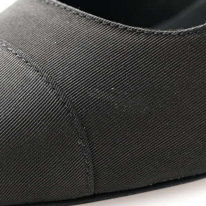 Chanel Grosgrain Cap Toe Uniform Pump 37 Black 9 of 11