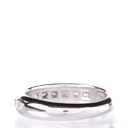 Tiffany Platinum Diamond Princess Half Circle Lucida Wedding Band Ring 46.8 4 4 of 5