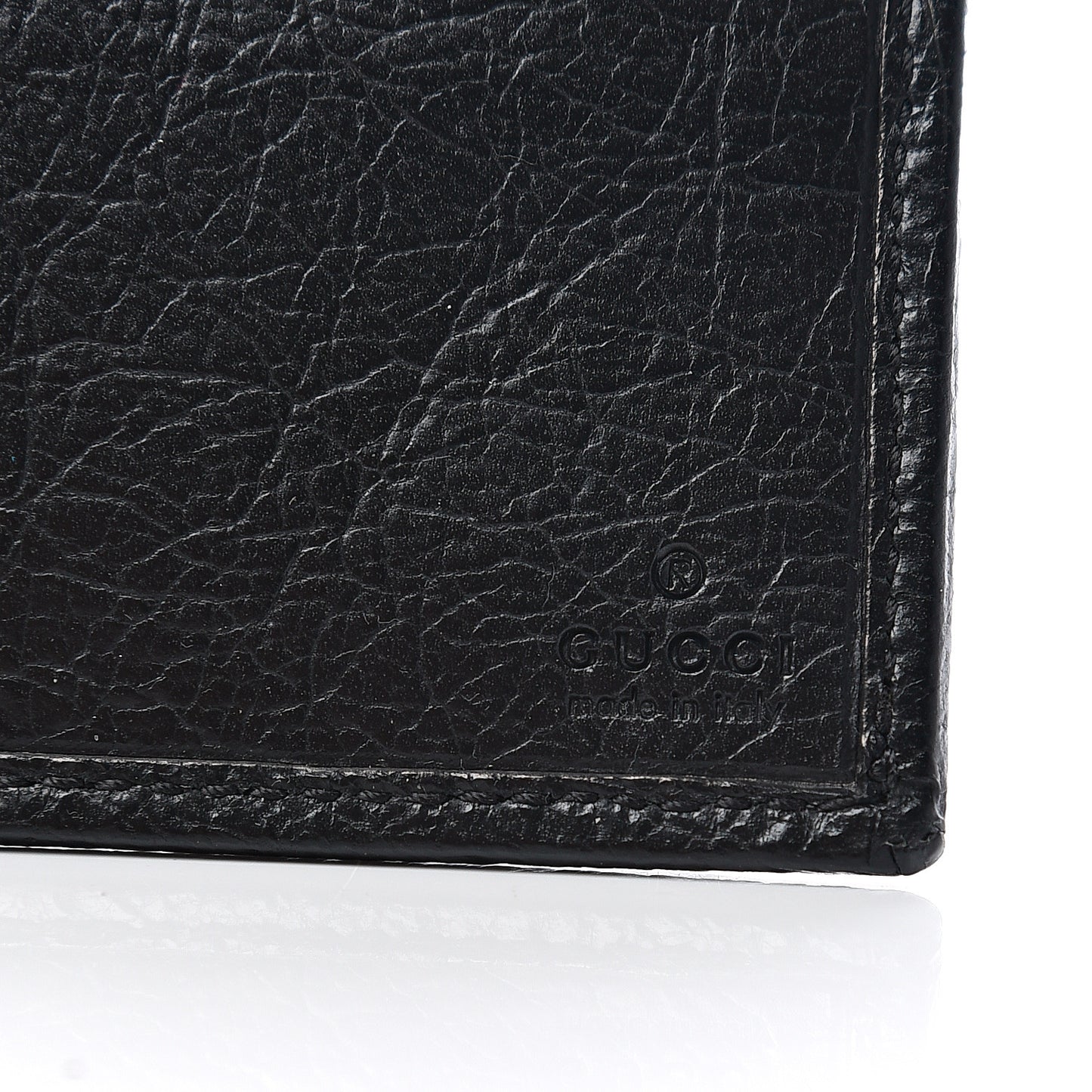 Fluffy Calfskin Morpheus Bi-Fold Wallet Black