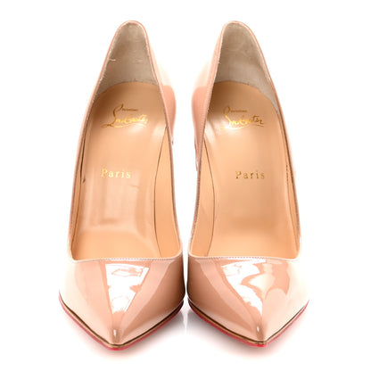 Christian Louboutin Patent Pigalle Follies 100 Pumps 39.5 Nude 3 of 9