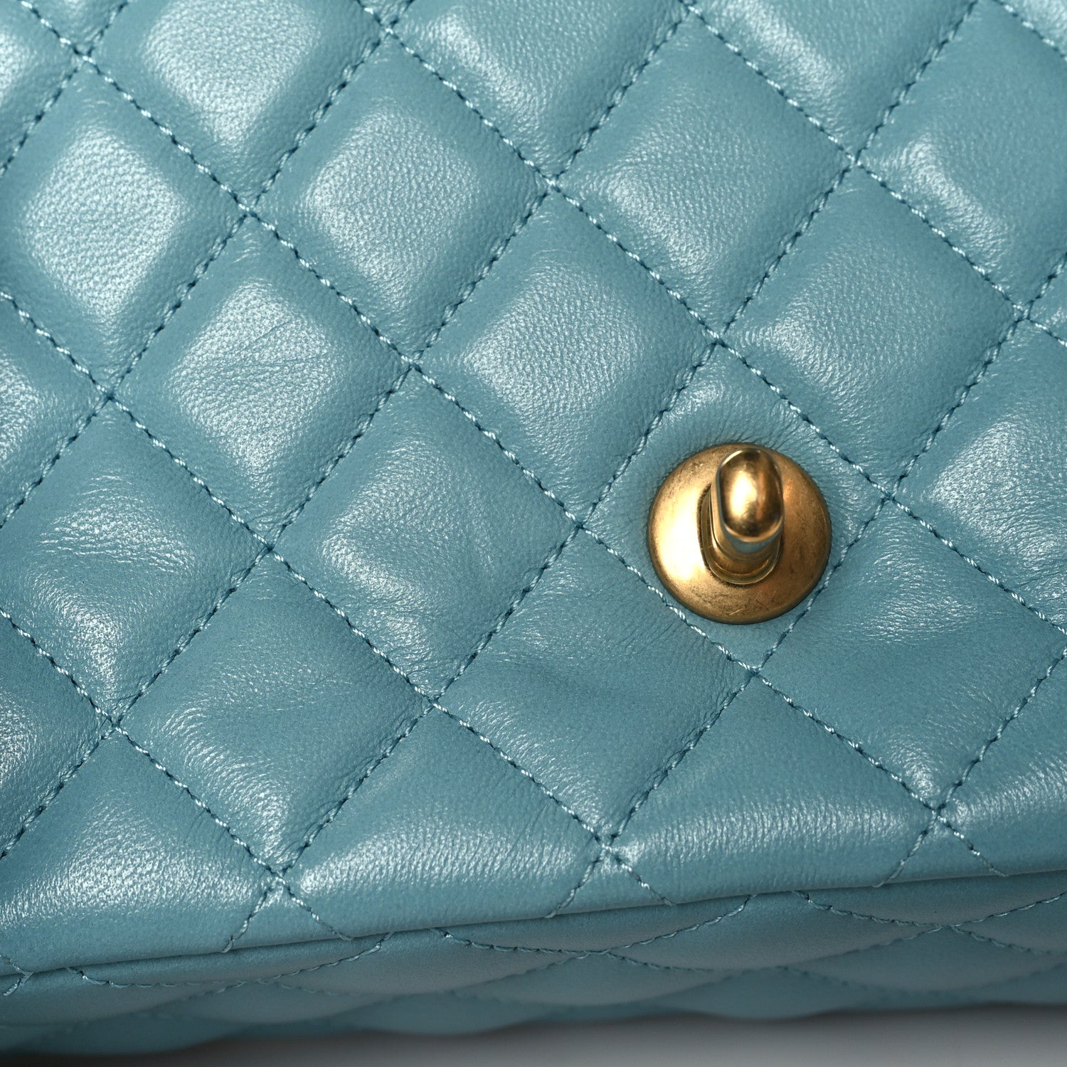 Chanel Lambskin Quilted Small Strass On Top Flap Bag Light Blue 11 of 12