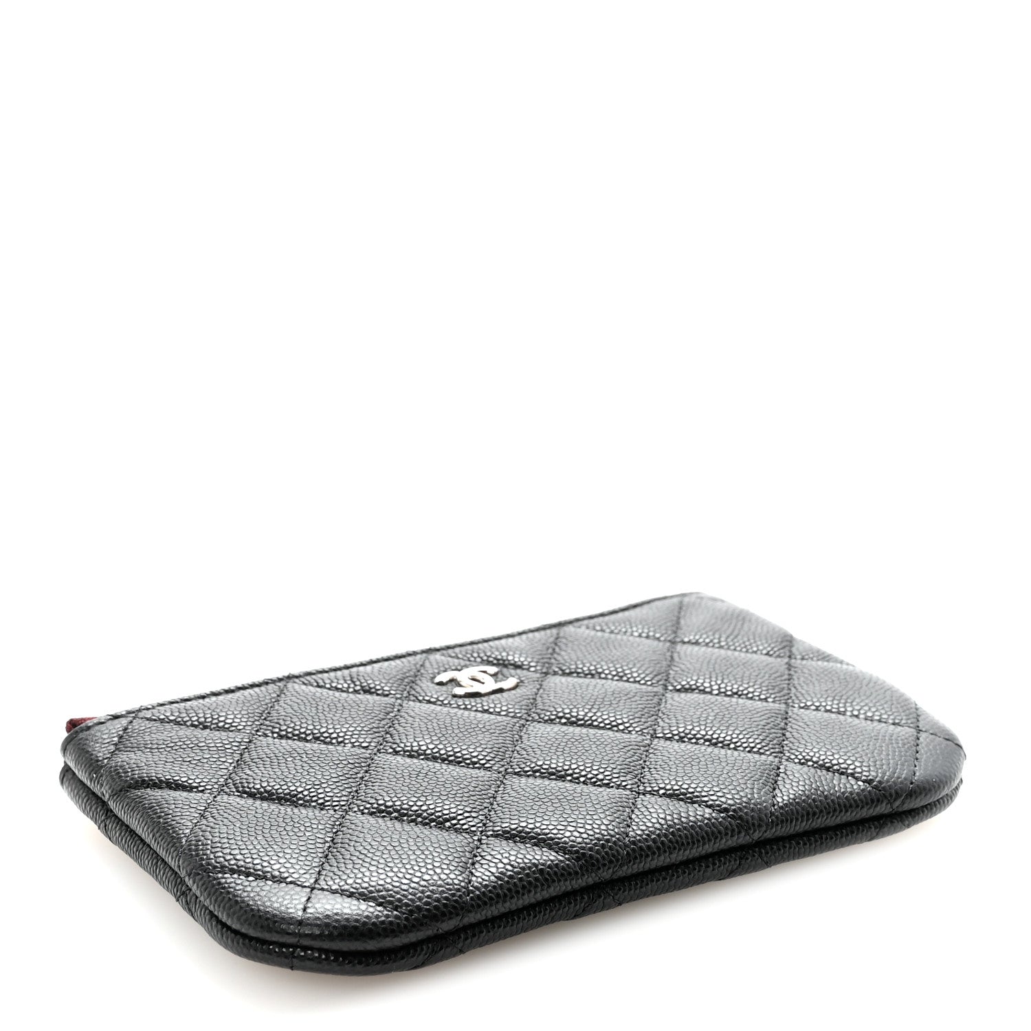 Chanel Caviar Quilted Small Cosmetic Case Black 4 of 8