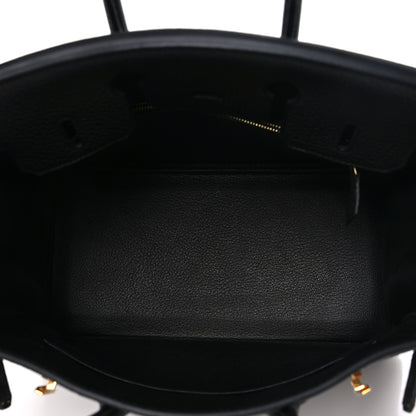 Hermes Togo Birkin 25 Black Black 4 of 10
