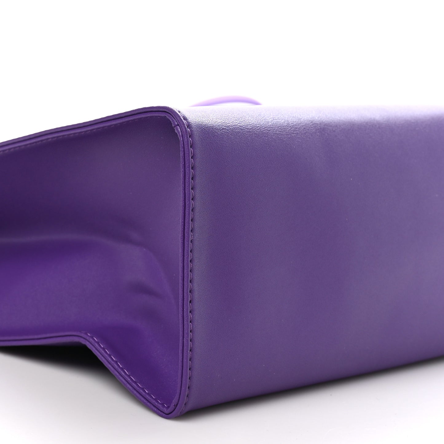 Vegan Leather Medium Shopping Bag Grape