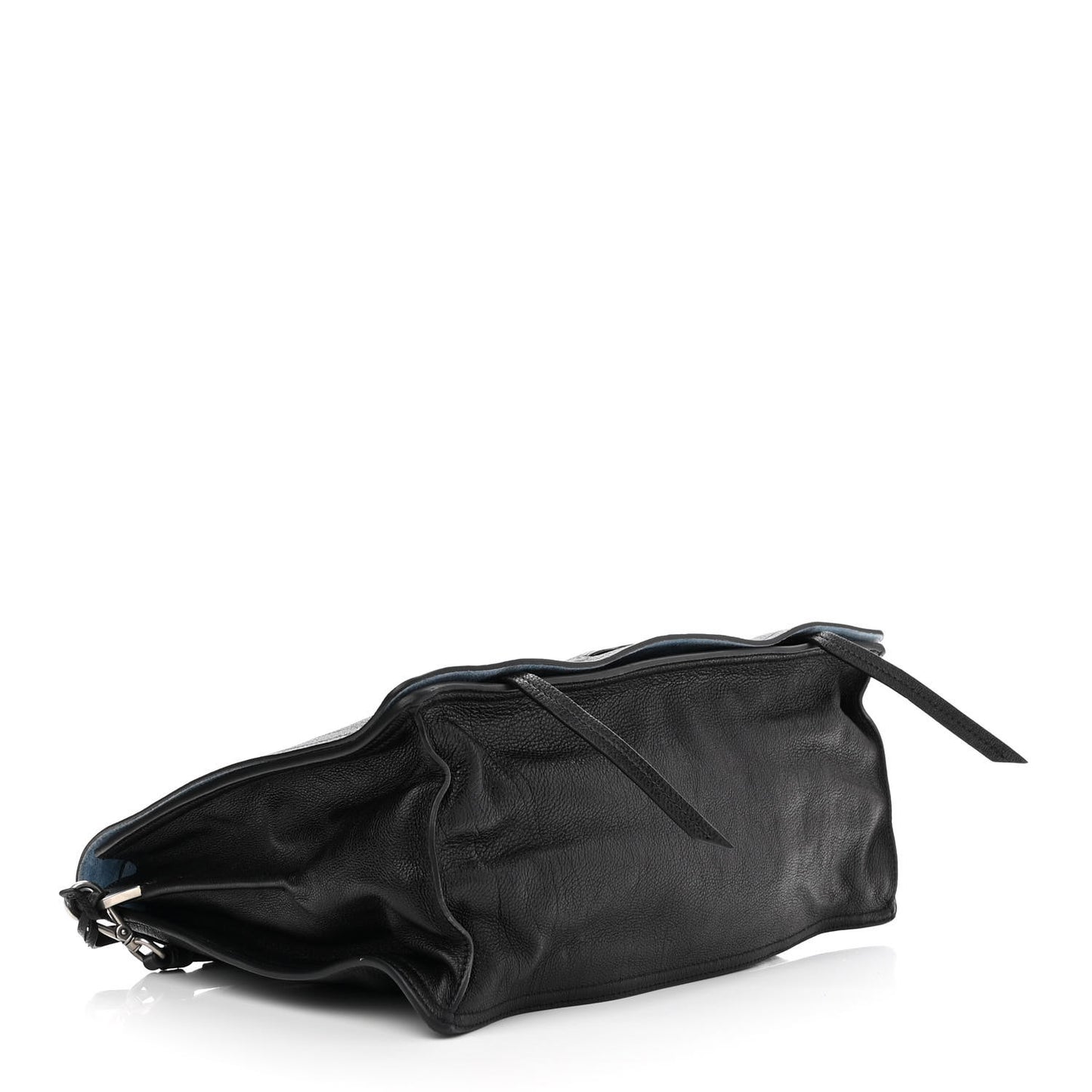 Glace Calf Etiquette Flap Black Astrale