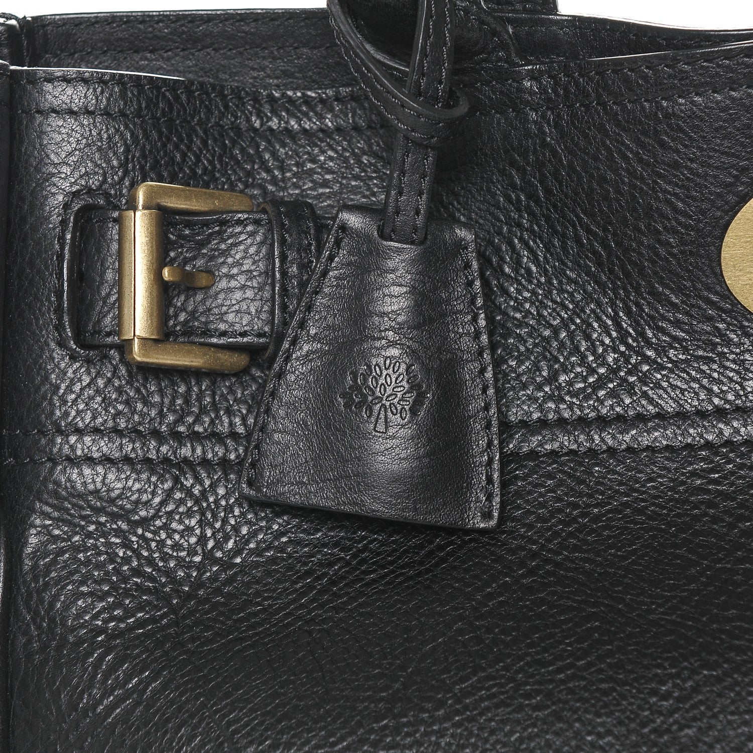 Mulberry Natural Leather Bayswater Tote Black 7 of 7