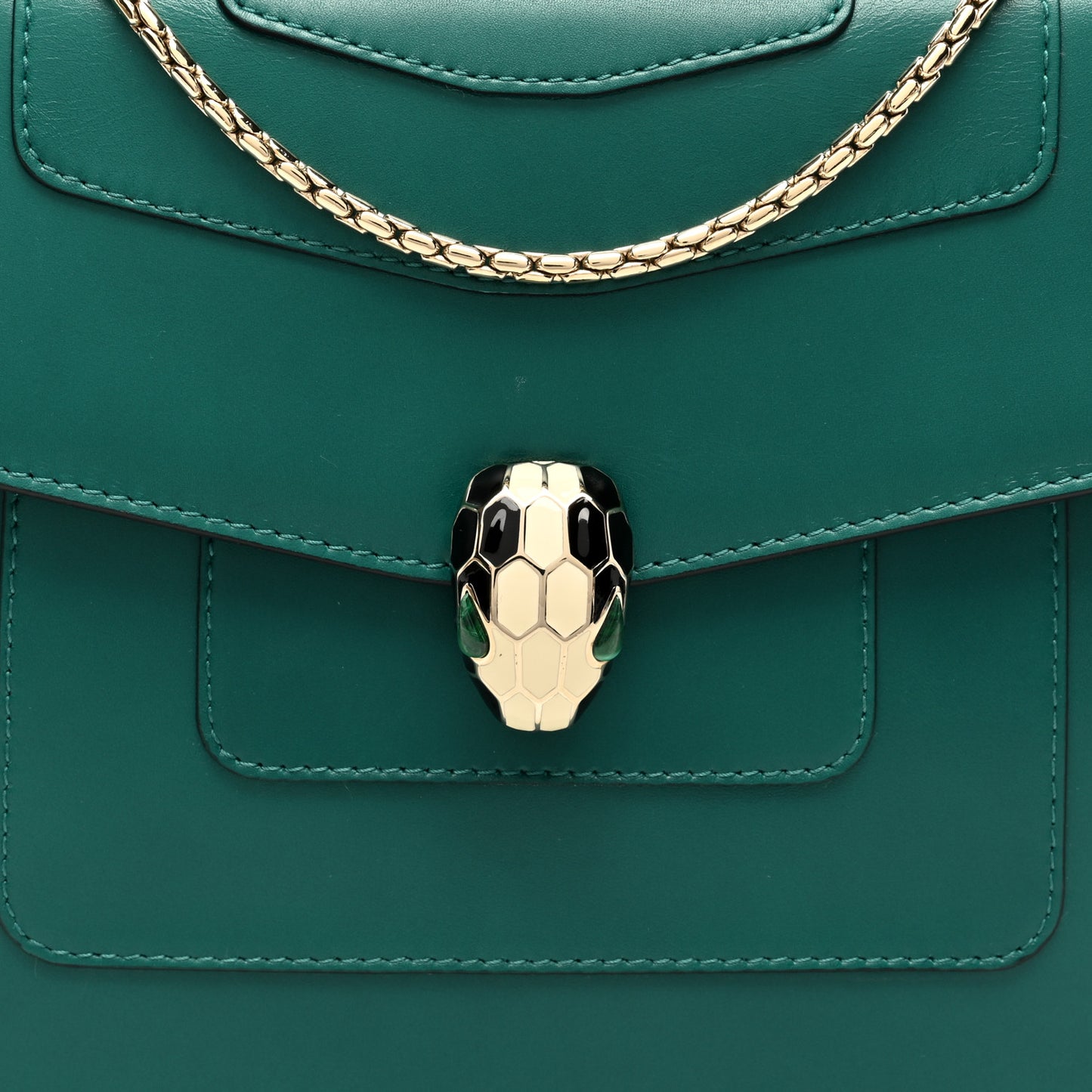 Calfskin Serpenti Forever Crossbody Bag Emerald Green
