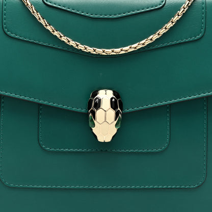 Bulgari Calfskin Serpenti Forever Crossbody Bag Emerald Green 8 of 10