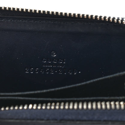 Gucci Guccissima Zip Around Card Case Blue 8 of 8