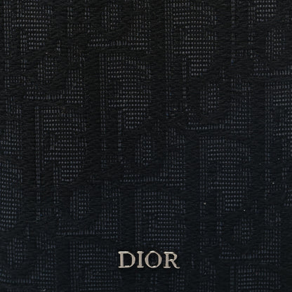 Christian Dior Oblique Vertical Wallet Black 9 of 11