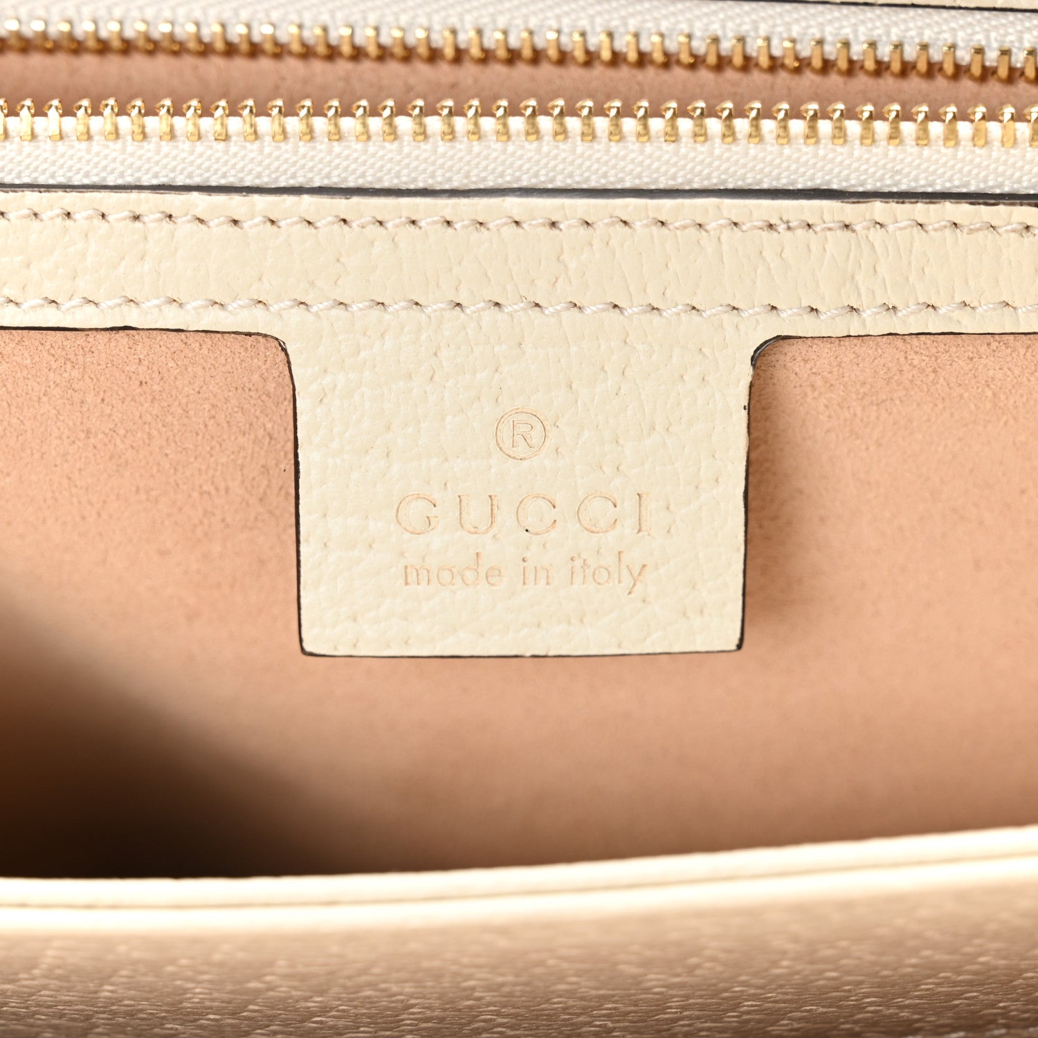 Gucci Textured Calfskin Web Small Ophidia Chain Shoulder Bag Mystic White 6 of 10