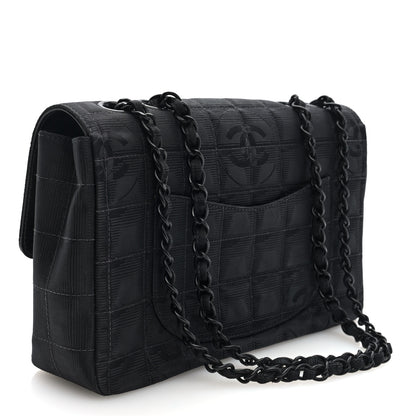 Chanel Nylon Medium Travel Flap Black 3 of 10