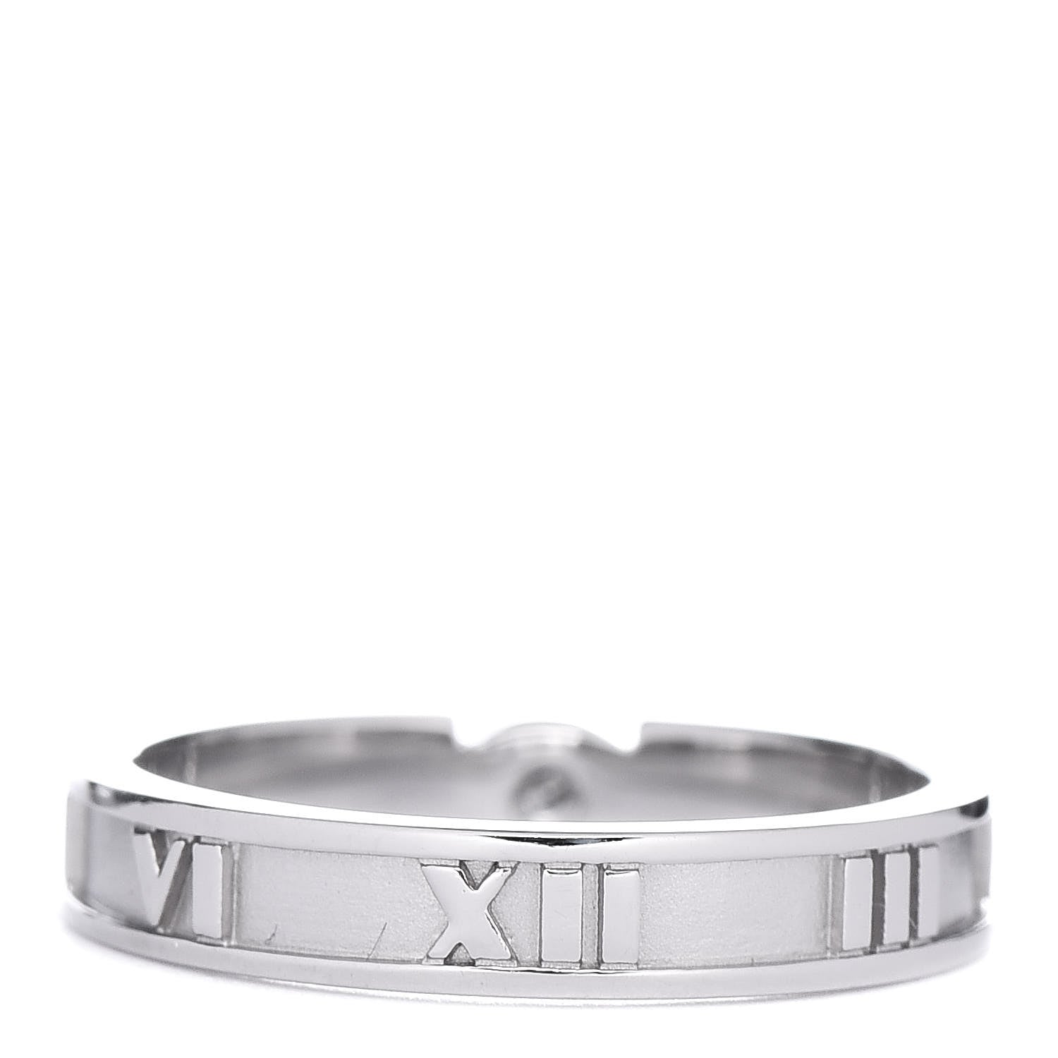 Tiffany 18K White Gold Diamond Atlas Ring 50 5.5 3 of 6